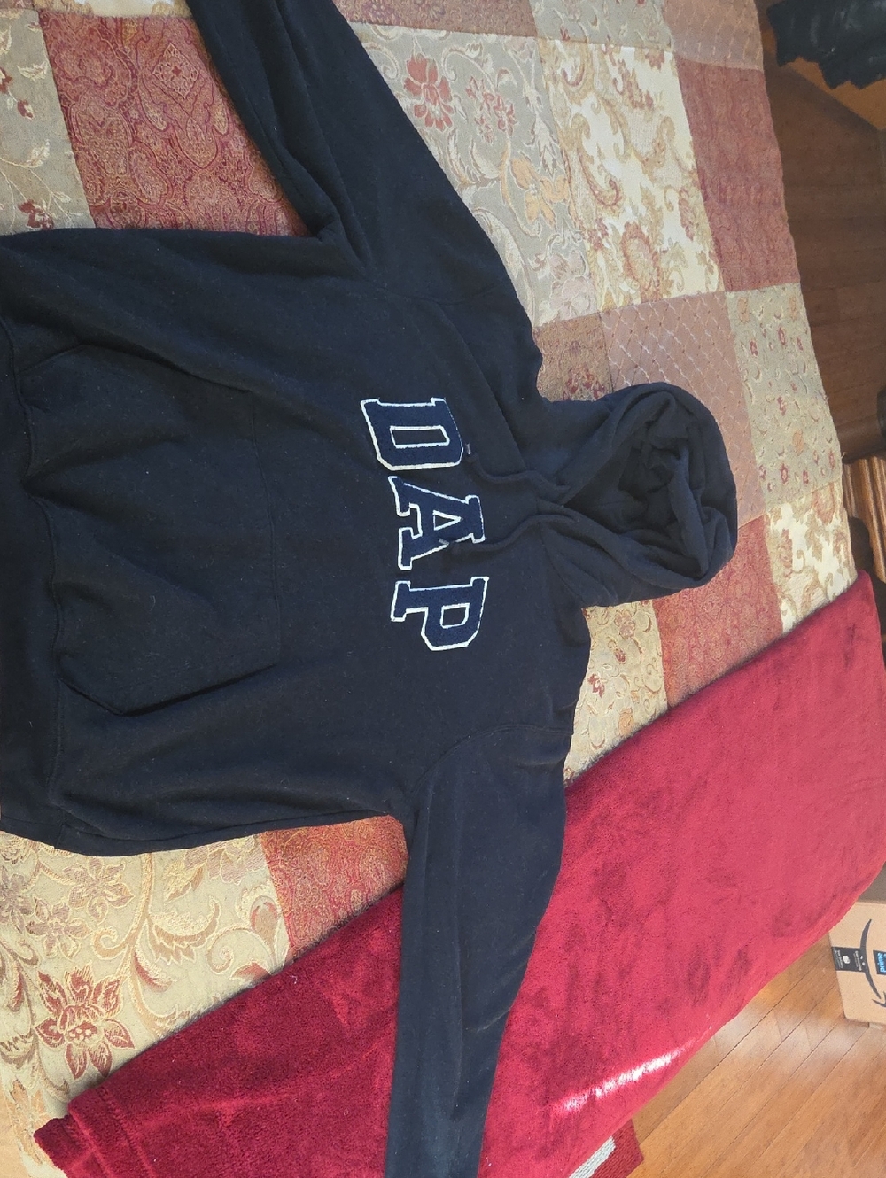 Women's Black GapxDapper Dan 'DAP' Hooded Sweatshirt